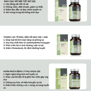 Combo huyết trắng, viêm âm đạo, u xơ, rong kinh, sinh dục nữ