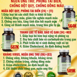 Combo phòng ngừa ung thư, tai biến, đột quỵ từ thảo dược
