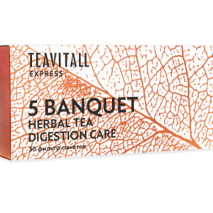TeaVitall Express Banquet trà thảo mộc tăng cường hệ tiêu hóa (trà 5)