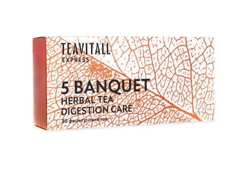 TeaVitall Express Banquet trà thảo mộc tăng cường hệ tiêu hóa (trà 5)