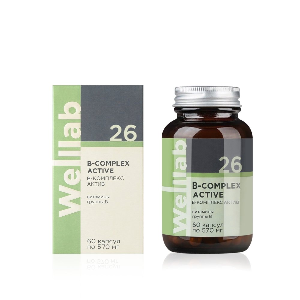 Welllab B-COMPLEX ACTIVE bổ sung vitamin nhóm B 26