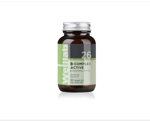 Welllab B-COMPLEX ACTIVE bổ sung vitamin nhóm B 26