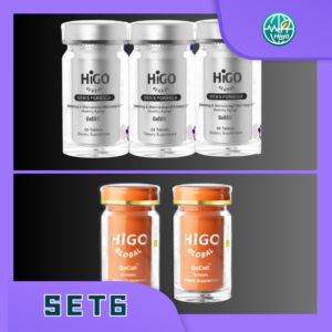 Combo viên uống GnCell + GnAKG HIGO Global Cho Nam – Giải pháp hỗ trợ tăng cường hệ miễn dịch và phục hồi sức khỏe toàn diện.