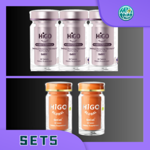 Combo viên uống GnCell + GnAKG HIGO Global Cho Nữ – Giải pháp hỗ trợ tăng cường hệ miễn dịch và phục hồi sức khỏe toàn diện.